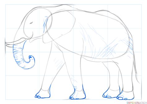 Catlucker / august 3, 2012. How to draw an African Elephant | Step by step Drawing ...