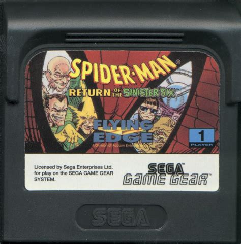 Spider Man Return Of The Sinister Six Europe Cartridge Scans SMS Power