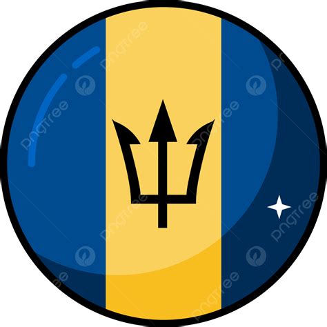 Icono De La Bandera De Barbados Vector Png Barbados Bandera De