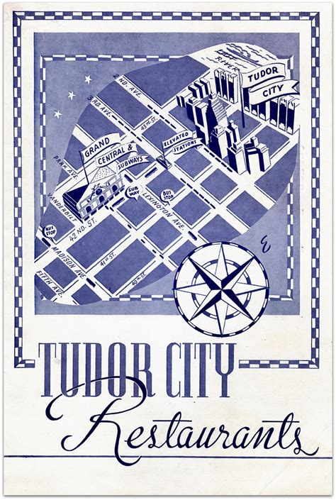 Tudor City Confidential Tudor City Artifact 1941 Menu