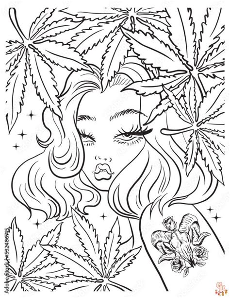 Explore The World Of Weed Coloring Pages Printable Free And Easy