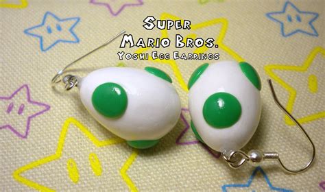 Yoshi Egg Earrings Super Mario Bros Nintendo Etsy