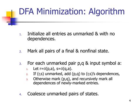 Ppt Dfa Minimization The Idea Powerpoint Presentation Free Download