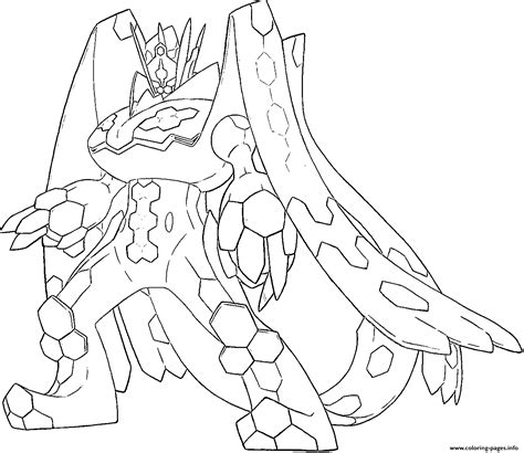 Pokemon Coloring Pages Zygarde Full Sheet Pokemon Drawing Easy