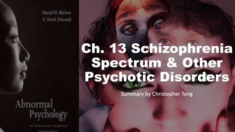 schizophrenia spectrum and other psychotic disorders ch 13 youtube