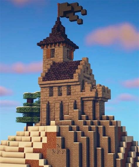 Minecraft Small Castle Minecraft Mountain House Minecraft Castle