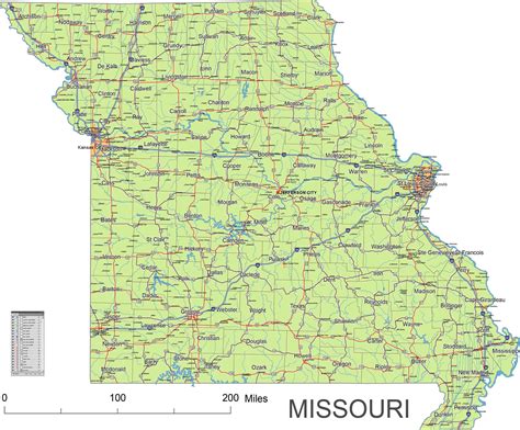Preview Of Missouri State Vector Road Map Your Vector Your