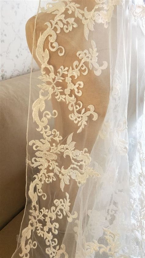 Gorgeous Beaded Wedding Lace Fabric Retro Aulic Lace New Etsy