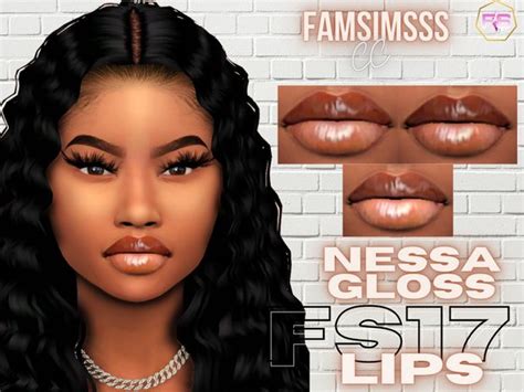 Nessa Gloss Lips Fs17 Famsimsss On Patreon In 2021 Sims 4 Cc Eyes