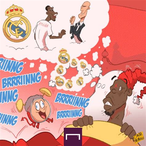 Omar Momani Cartoons Pogba Dreams Of Playing For Real Madrid Real