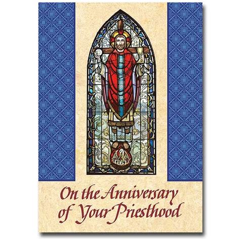 On The Anniversary Of Your Priesthood Ordination Anniversary Card