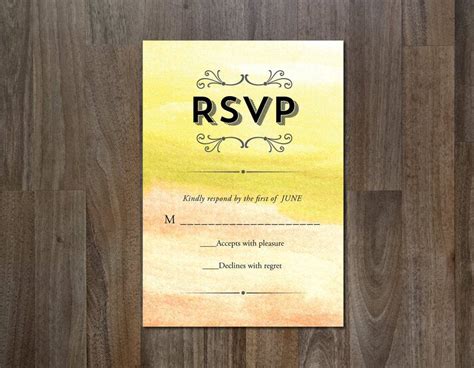 Rsvp Card 14 Examples