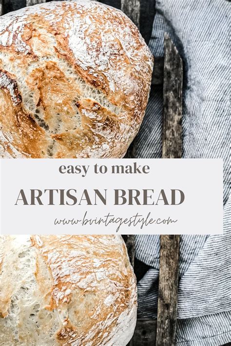 easy to make homemade artisan bread with or without a dutch oven b vintage style