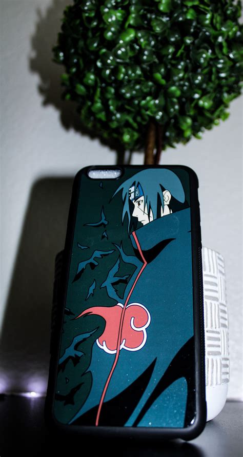 Custom Anime Phone Case Itachi Uchiha Akatsuki Sharingan Etsy