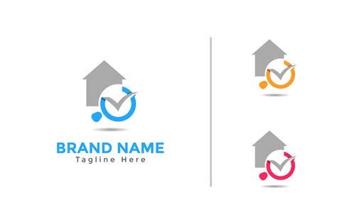 Home Search Inspection Logo Design Vector Real Estate Logo Template