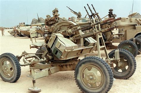 Photograph A Right Front View Of A Zpu 4 Anti Aircraft
