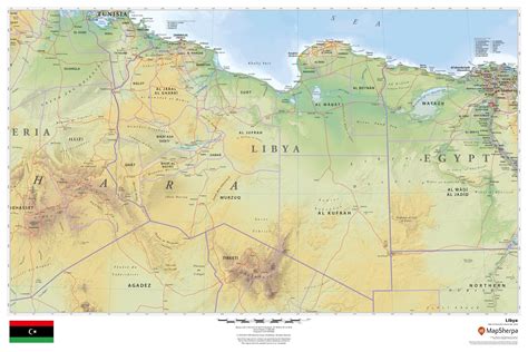 Libya Map Africa