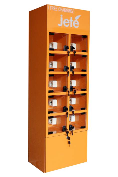 Harga Etalase Murah | Etalase Custom Free Charging Orange Tipe ETL 001