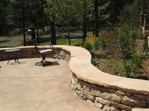 In addition, it provides a ledge to sit on and some blocks, such as morrostones, which is what we used in the pictured wall built in san luis. Patio Stone Seating Wall - Outdoor Fire Pit Seating