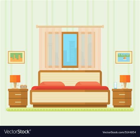 Bedroom Royalty Free Vector Image Vectorstock