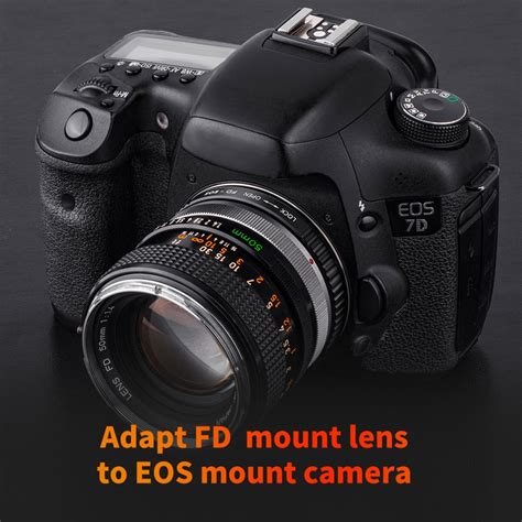 kandf concept m13131 canon fd lenses to canon eos ef lens mount adapter with optic glass kentfaith