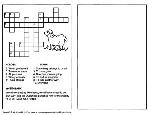 We have turned every one to his. Sample Isaiah 53:6 Crossword from Issue 47 in 2020 | Bible ...