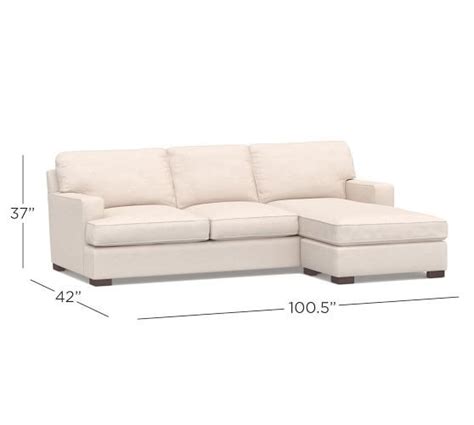 This reversible sectional is easy to assemble. Townsend Square Arm Upholstered Sofa with Reversible ...