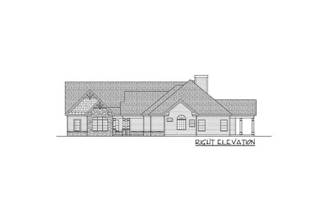 Craftsman Ranch Home Plan With 3 Car Garage 360008dk Architectural