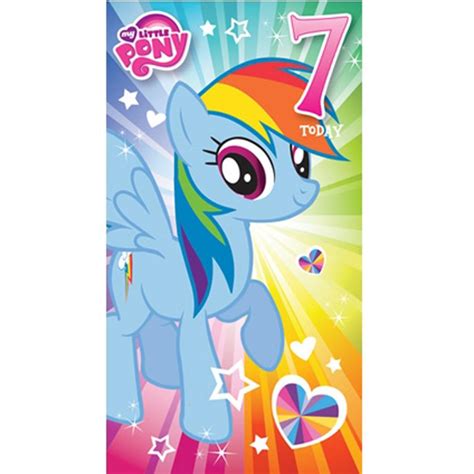 Mytradingcards.com is the #1 online trading card maker allows you to create your own trading cards and baseball cards online. My Little Pony 7 Today 7th Birthday Card (MP014) - Character Brands
