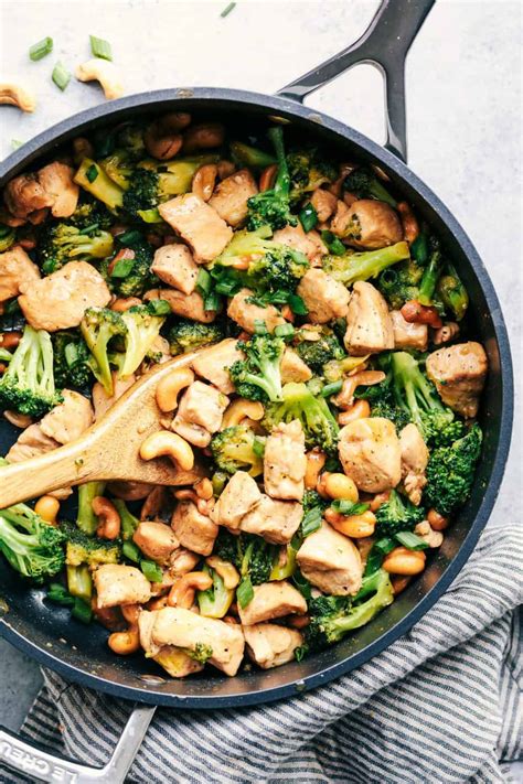 14.stir fry for 5 minutes, then put the cooked chicken with the vegetable mix. Garlic Chicken and Broccoli Cashew Stir Fry | The Recipe ...