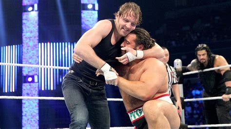 Roman Reigns Dean Ambrose vs Alberto Del Río Rusev fotos WWE