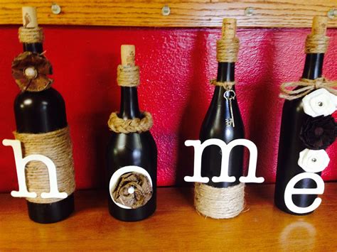 Wine bottle art with chalkboard paint: Wine bottle crafting with jute. | Wine bottle crafts ...