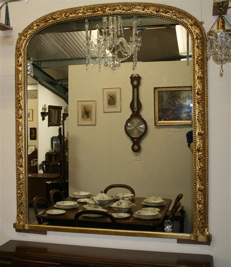 A Large Victorian Gilt Overmantle Mirror Williams Antiques