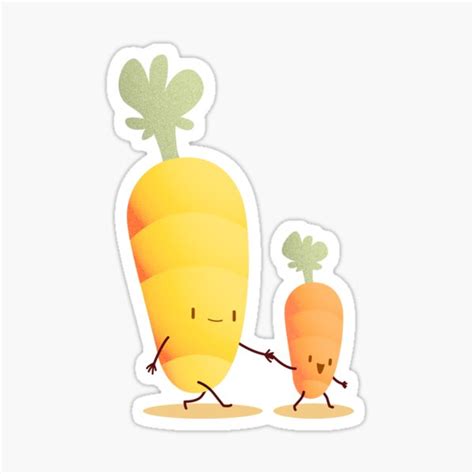 Carrot Sticker For Sale By Thegarabitos Redbubble