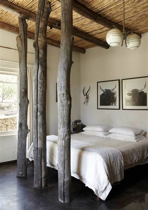 Rustic Bedrooms Tree Trunks And Trunks On Pinterest