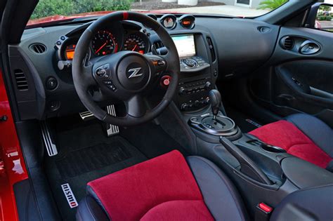 The interior of the 2014 nissan 370z nismo is rather sporty. 2015 Nissan 370Z NISMO Review & Test Drive