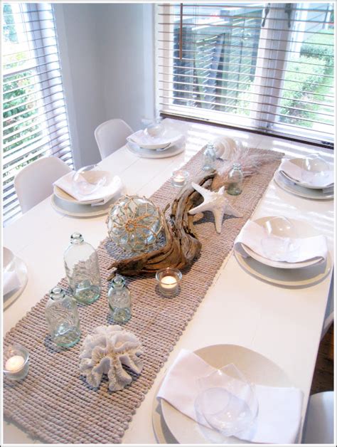 You can turn any bottle into a coastal decor accent. SOMMERWHITE: COASTAL TABLESCAPE