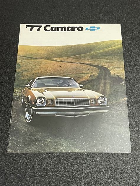 Vtg 1977 Chevrolet Camaro Dealer Brochure ‘77 Chevy Nos For Sale