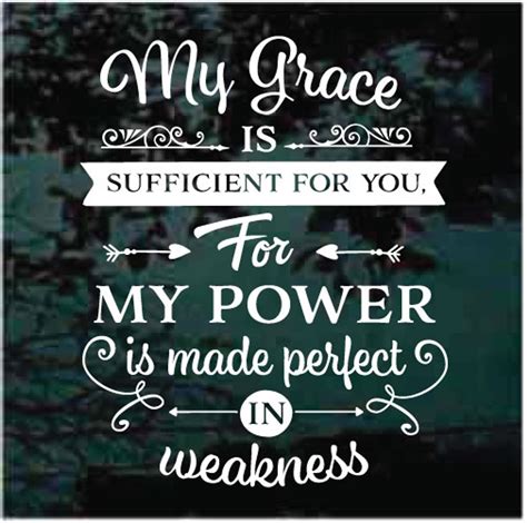 My Grace Is Sufficient For You Decals And Stickers Decal Junky