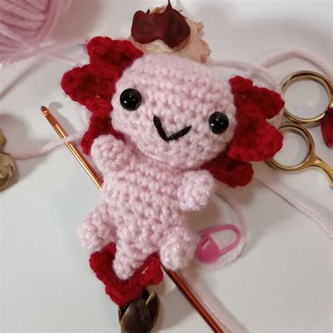 Axolotl Crochet Pattern Pdf Cute Beginner Friendly Crochet Etsy