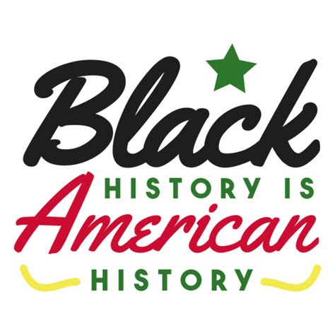 Black history is american history star sticker - Transparent PNG & SVG