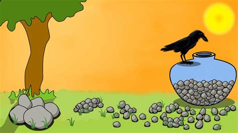 A thirsty crow wanted water from a pitcher. Crow and the Pitcher Moral Story - Moral Stories For Children