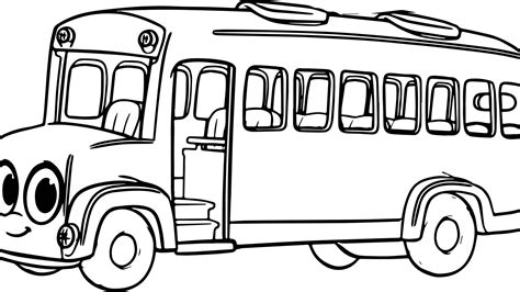 School Bus Coloring Page At Free
