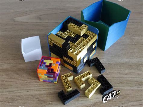 Tetris Puzzle Cube By C473d Download Free Stl Model