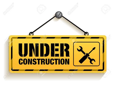 Under Construction Sign In White Background 3d Mesh Vector
