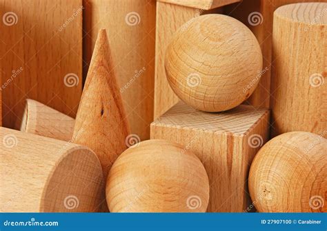 Wooden Geometric Shapes Stock Photo Image Of Childhood 27907100