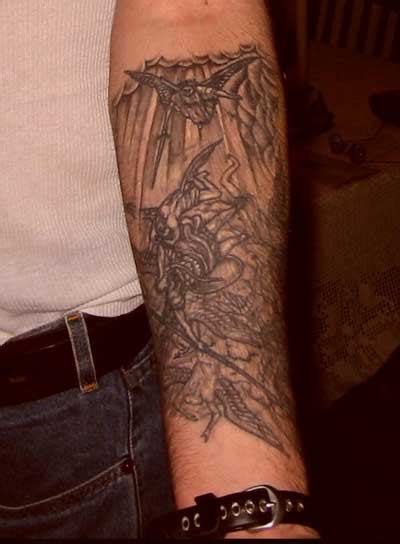 Satan Tattoo On Arm Tattoo Designs Tattoo Pictures