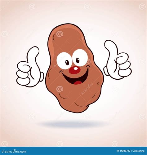 Potato Mascot Cartoon Character Stock Vector Image 44208722