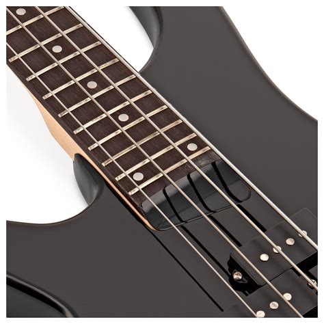 Chicago Left Handed Bass Guitar By Gear4music Black At Gear4music