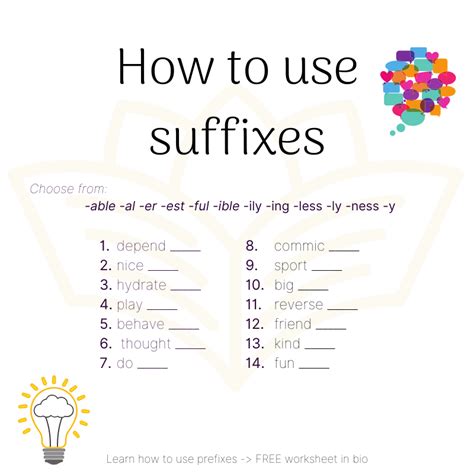 How To Use Suffixes ⋆ Annie How To Use Suffixes English Grammar